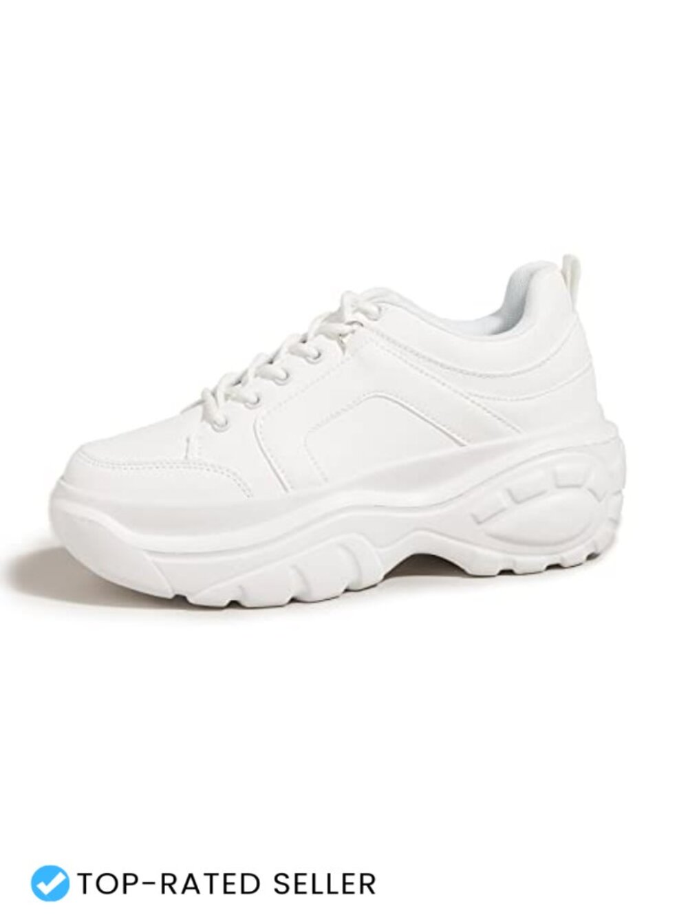Chunky Platform Dad Sneakers Casual Lace-Up Walking Shoes Memory Foam